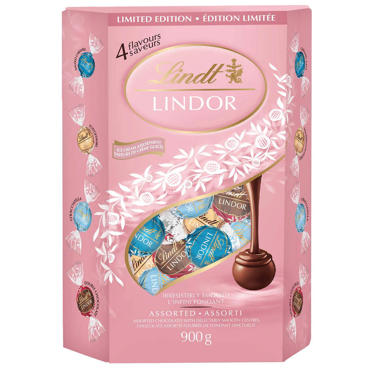 Lindt - Truffes Lindor assortis à saveur de crème glacée, 900 g