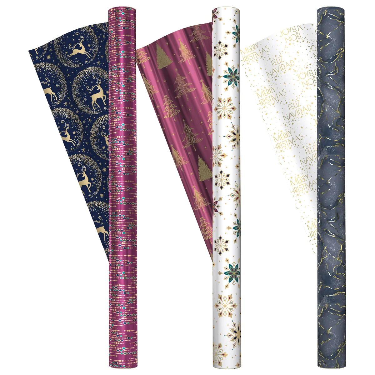 Kirkland signature - Lot de 3 emballages cadeaux double face - Image 9