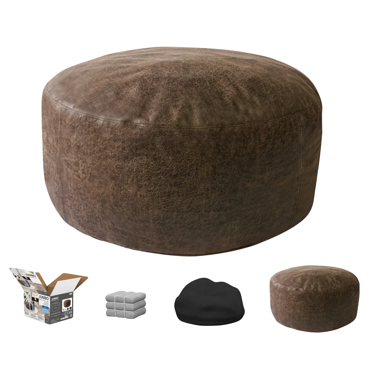 Lounge & Co. - Fauteuil géant en simili-suède - Image 2