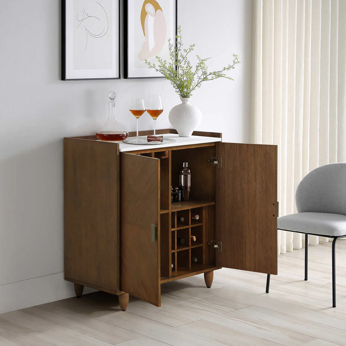 Loxley Rowe - Meuble bar de 81,3 cm (32 po) avec rangement - Image 3