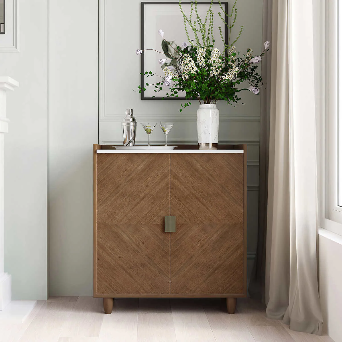 Loxley Rowe - Meuble bar de 81,3 cm (32 po) avec rangement - Image 5