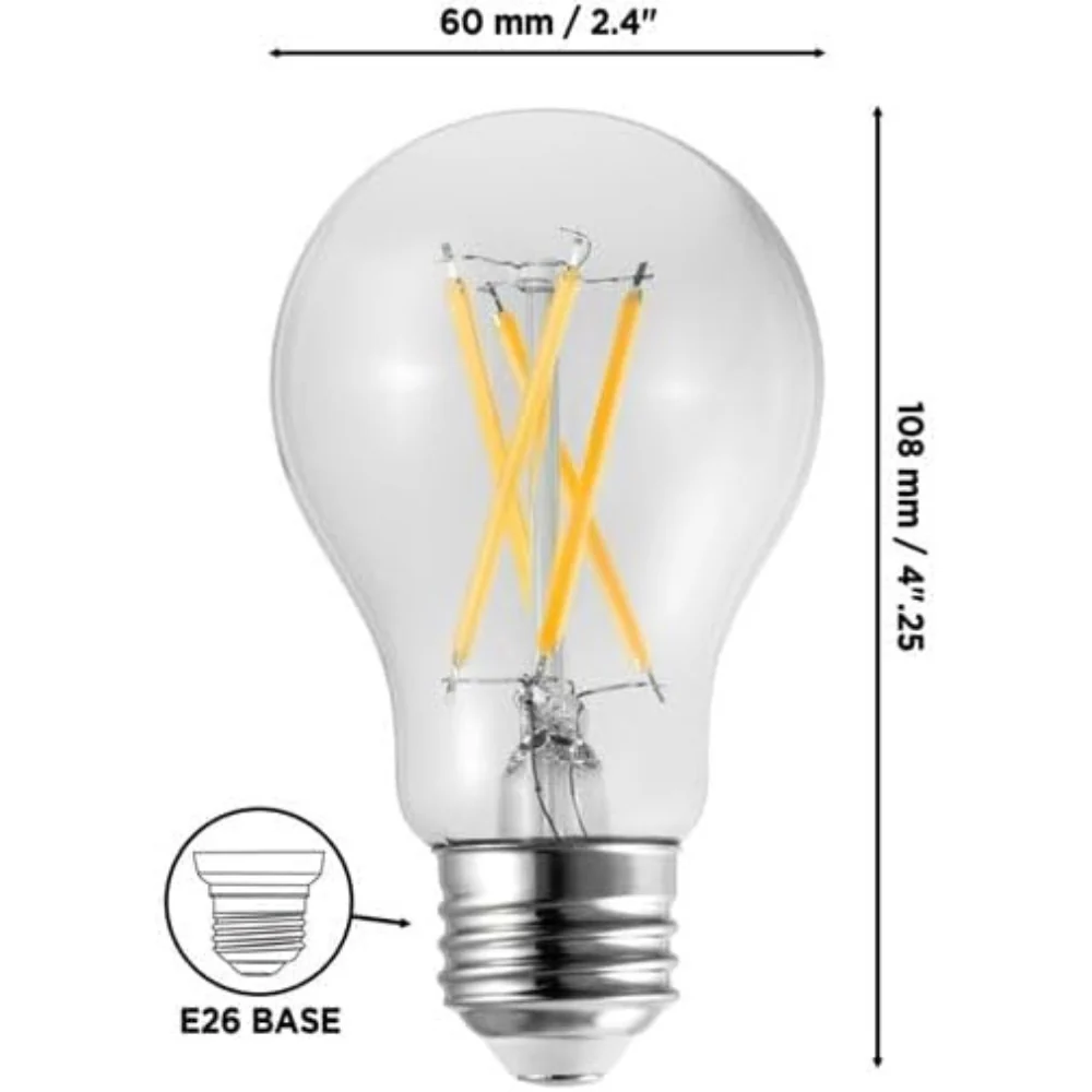 Luminus - Lot de 8 ampoules DEL A19 variable 8,5 W - Energy Star - Image 2