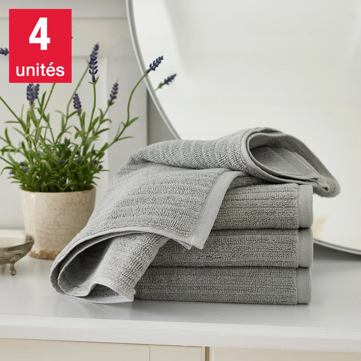 Martha Stewart - Ensemble de 4 serviettes à main - Image 2