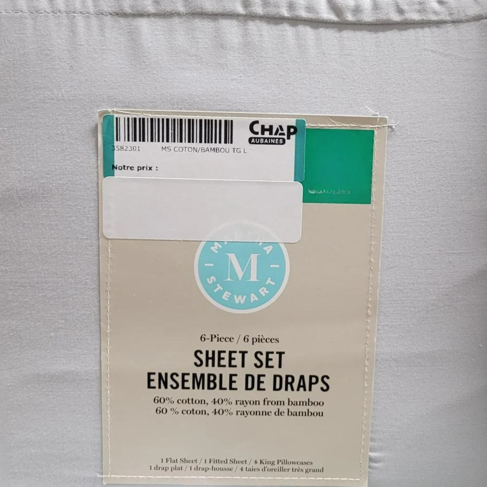 Martha Stewart - Ensemble de drap 6 pièces - Image 2