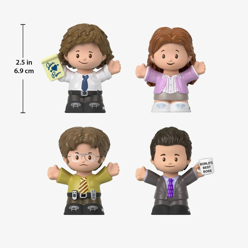 Mattel - 4 figurines de l'émission télévisée américaine The Office - Fisher-Price - Image 2