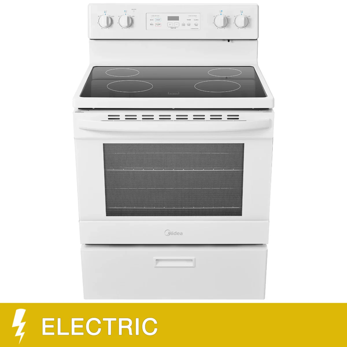 Midea - Cuisinière autoportante à surface de cuisson lisse de 30 po et 5,1 pi³ - Image 6
