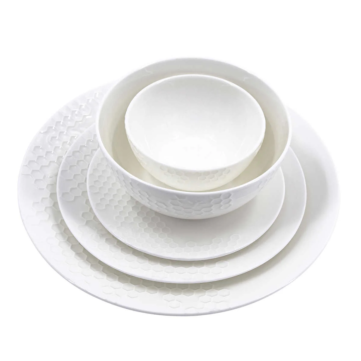 Mikasa - Service de vaisselle, 40 pièces - Tarala Honeycomb Bone China - Image 2