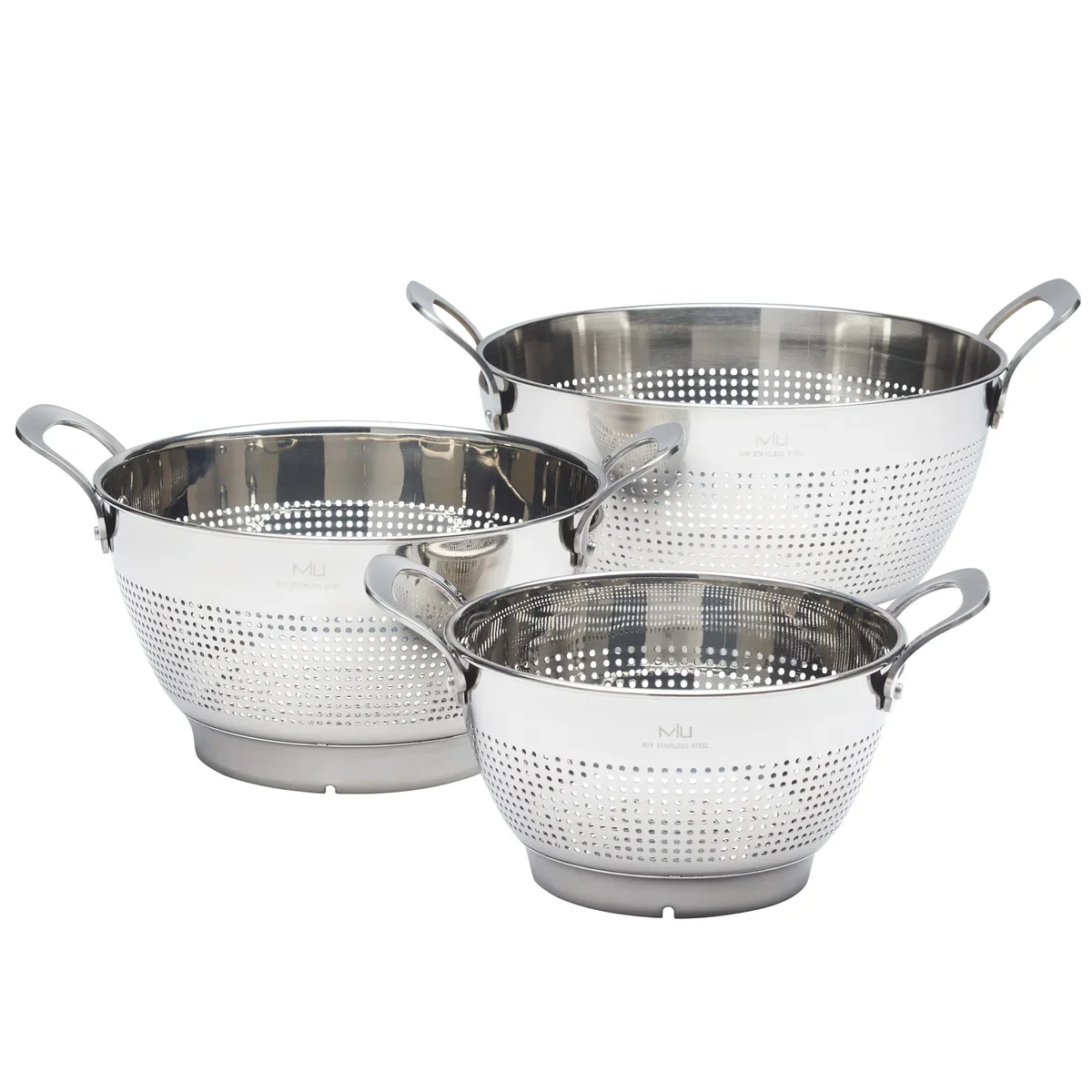 MIU - Passoires en acier inoxydable, lot de 3 - Image 2