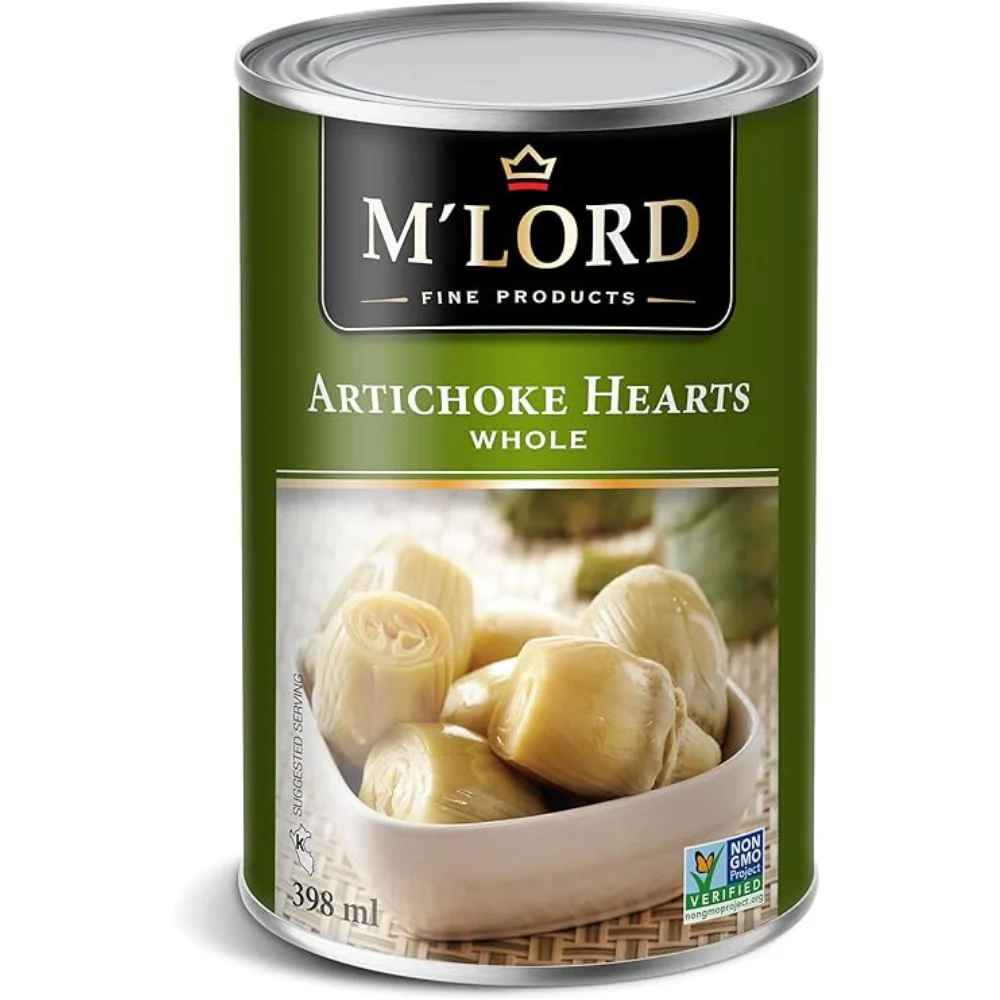 M'Lord - Cœurs d'artichaut, entiers, sans OGM, nutritifs et sains, 398 ml