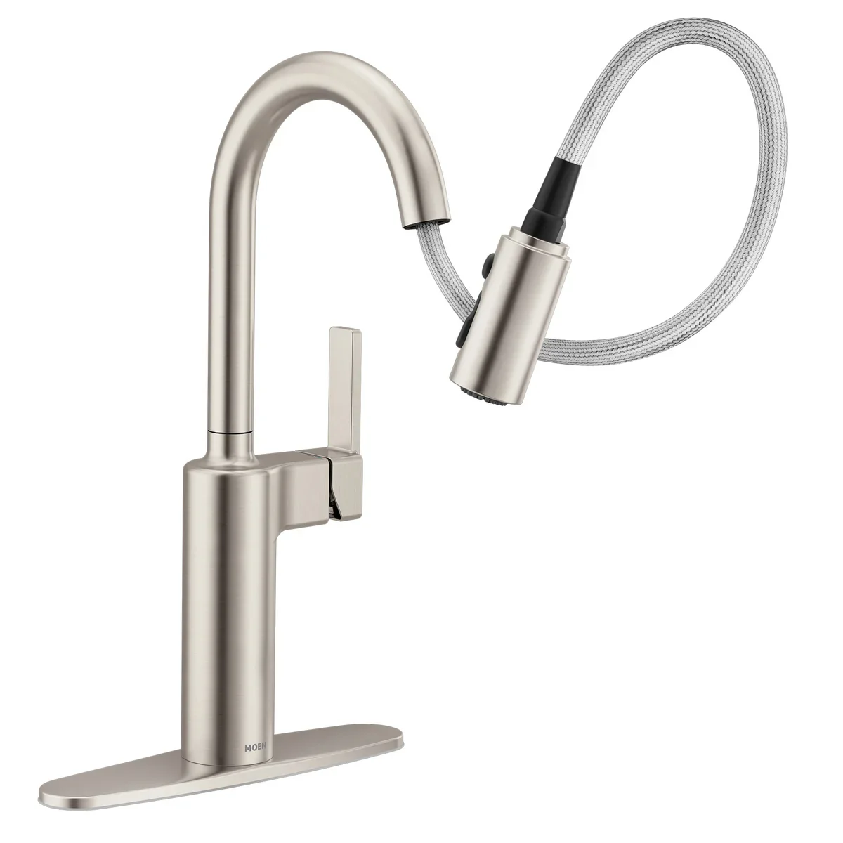 Moen - Robinet de cuisine à poignée unique et douchette extractible Nilain - Image 3