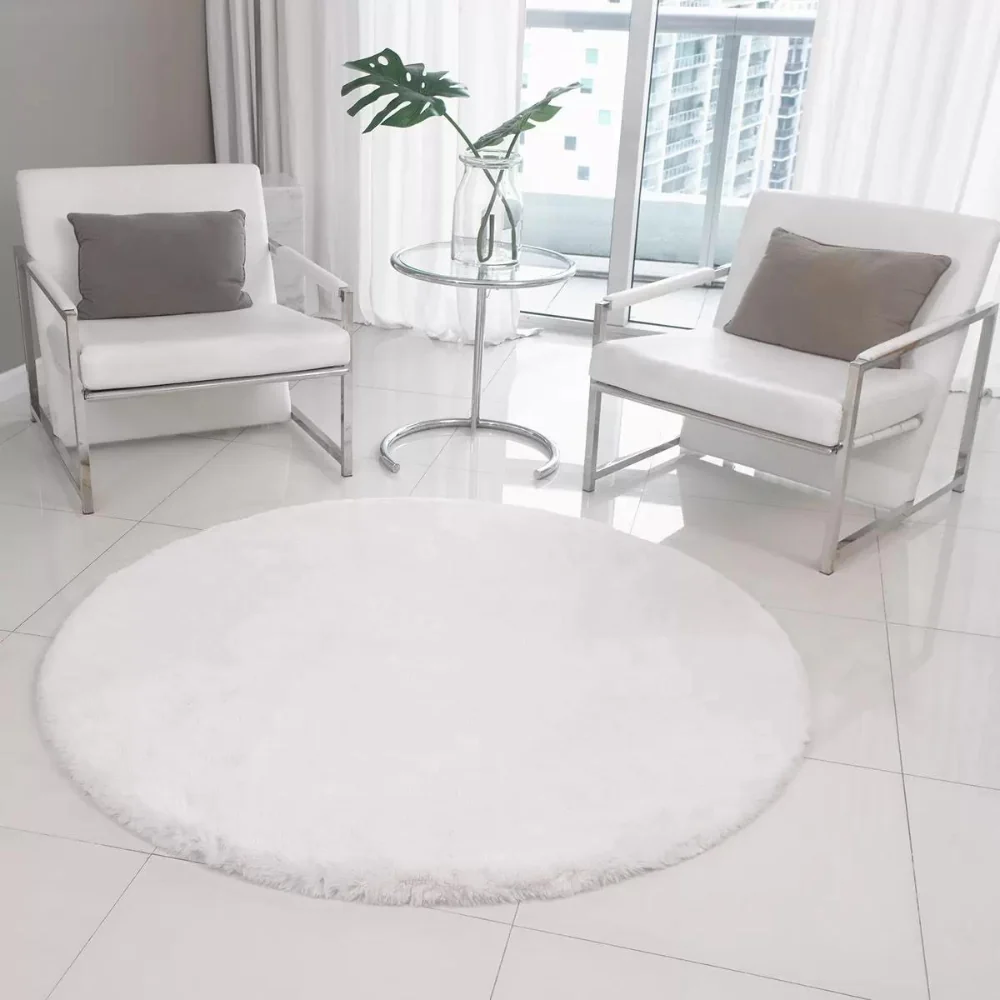 Mon Chateau - Tapis rond en fausse fourrure - Image 2