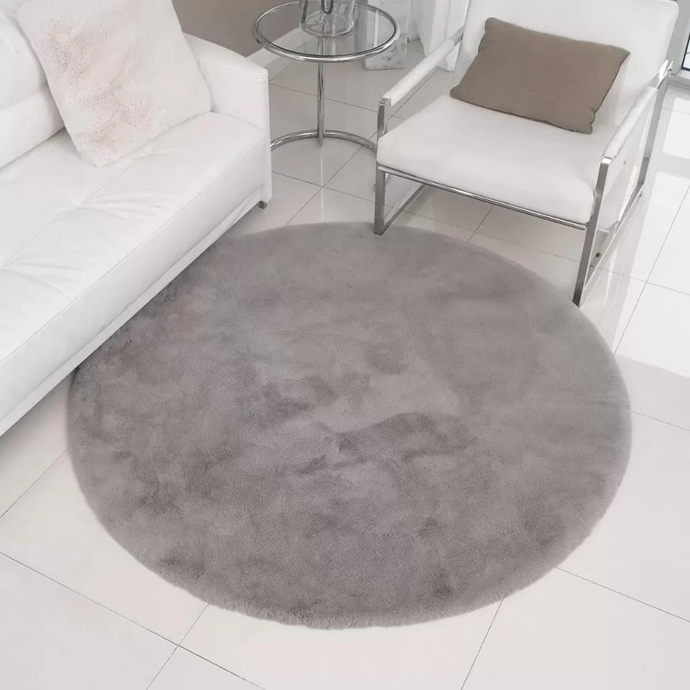 Mon Chateau - Tapis rond en fausse fourrure - Image 3