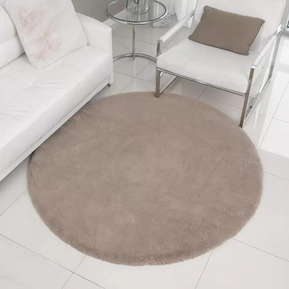 Mon Chateau - Tapis rond en fausse fourrure - Image 4