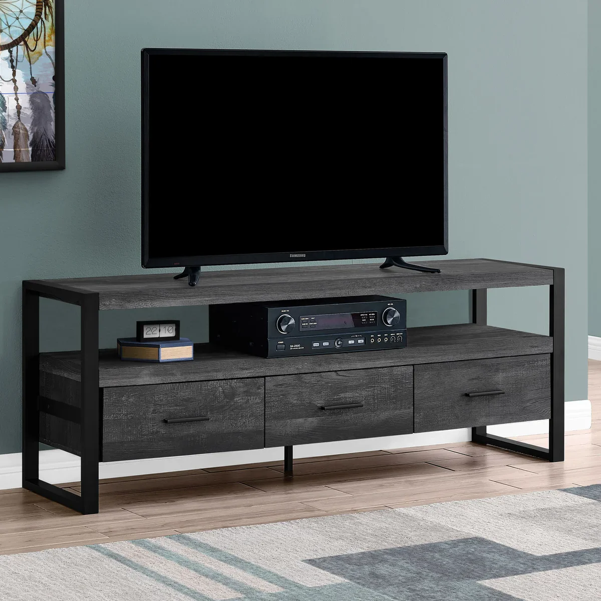 Monarch Specialties - Meuble de 152,4 cm (60 po) pour téléviseur Bria - Image 2