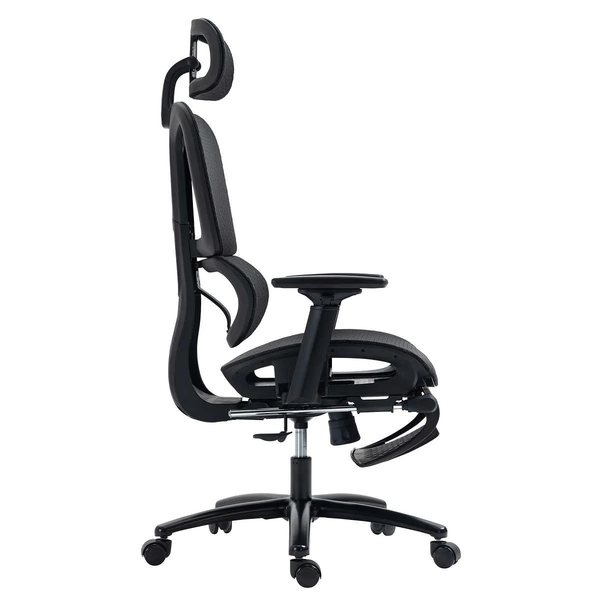 Motionwise - Chaise en maille à dossier haut avec repose-pieds - Image 4