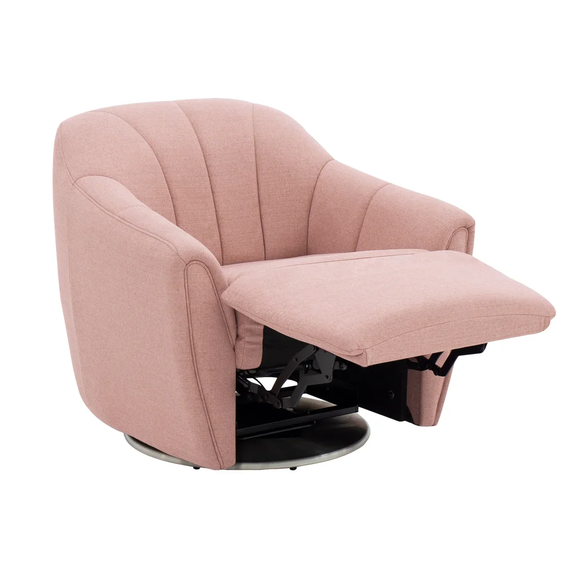 Moto Motion - Fauteuil Fiona pivotant en tissu avec repose-pieds motorisé - Image 3