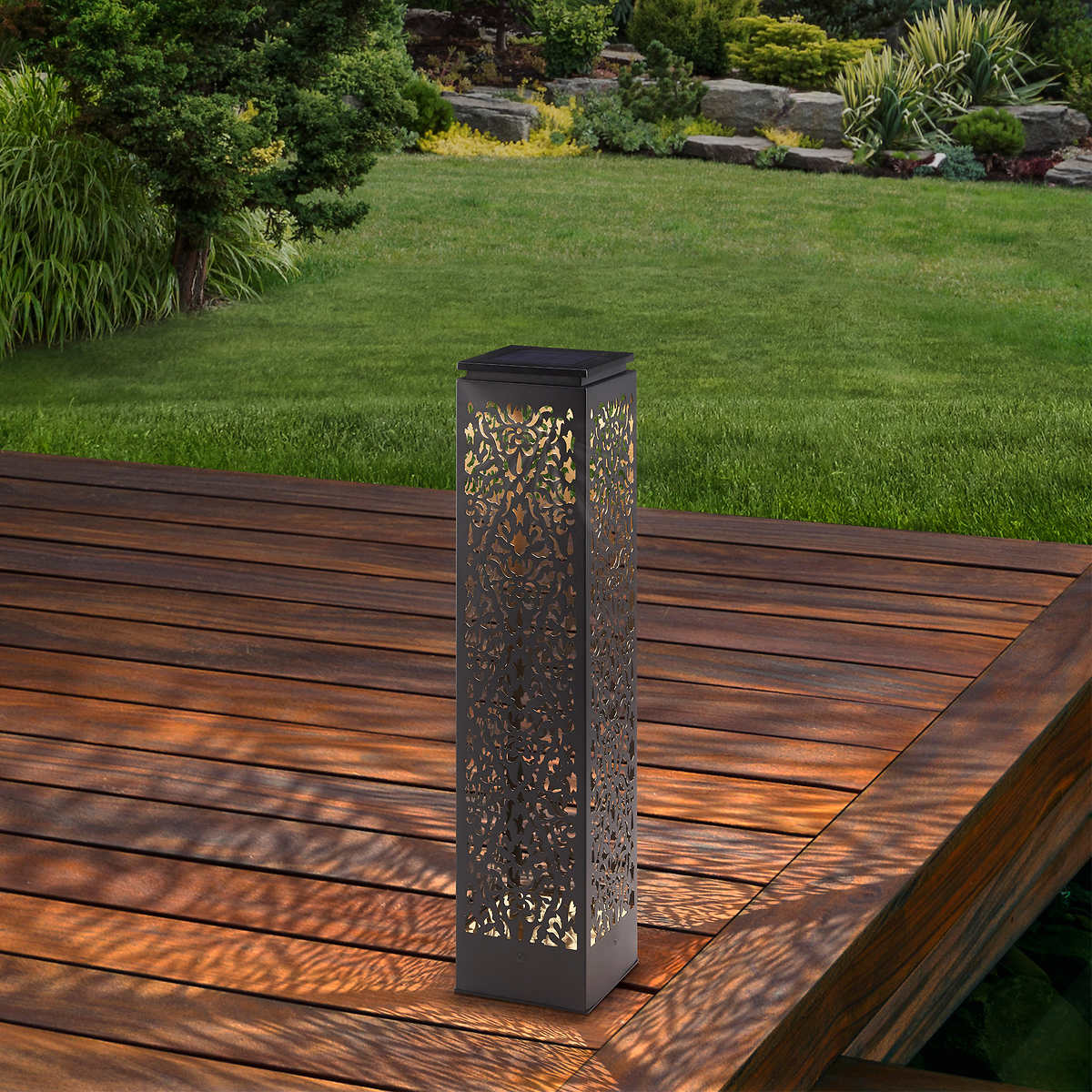 Naturally Solar - Lampe solaire de parterre de style bollard - Image 2