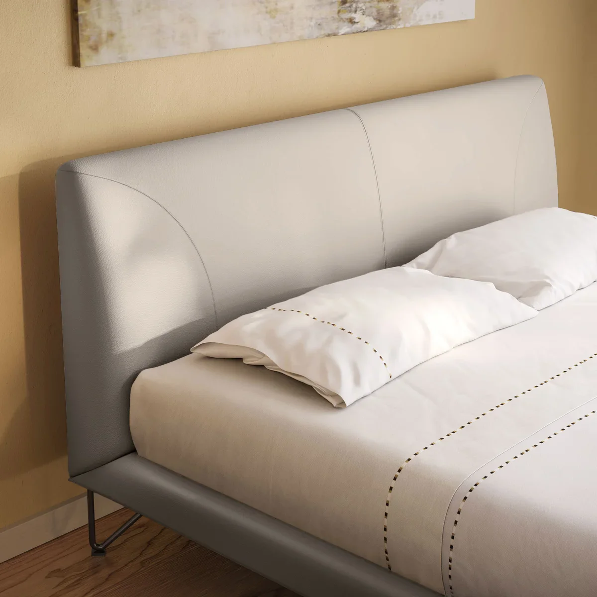 Natuzzi Group Avery - Lit en cuir pleine fleur - Image 2