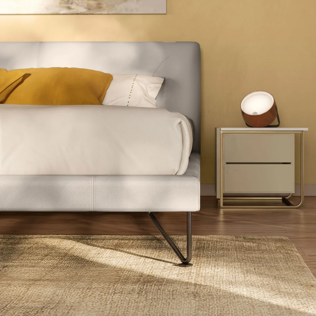 Natuzzi Group Avery - Lit en cuir pleine fleur - Image 3