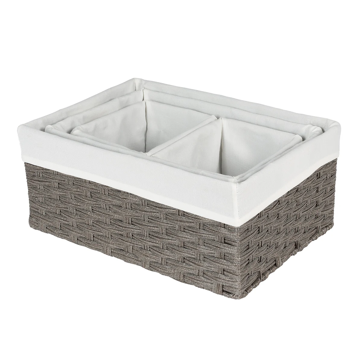 Neatfreak - Paniers tissés à la main avec doublure, 4 piéces - Image 3