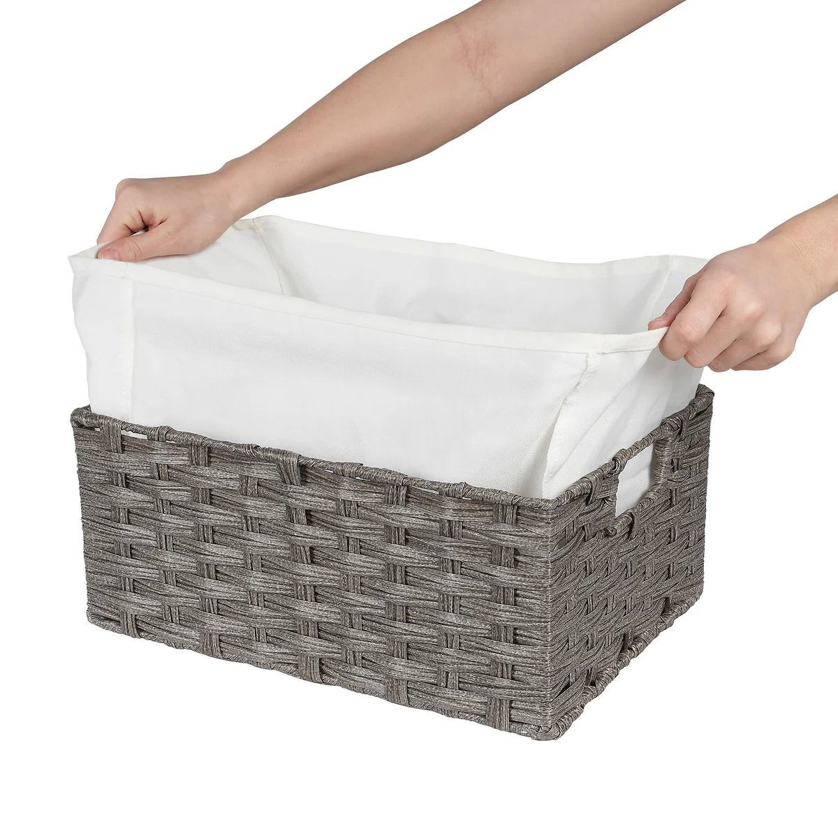 Neatfreak - Paniers tissés à la main avec doublure, 4 piéces - Image 4