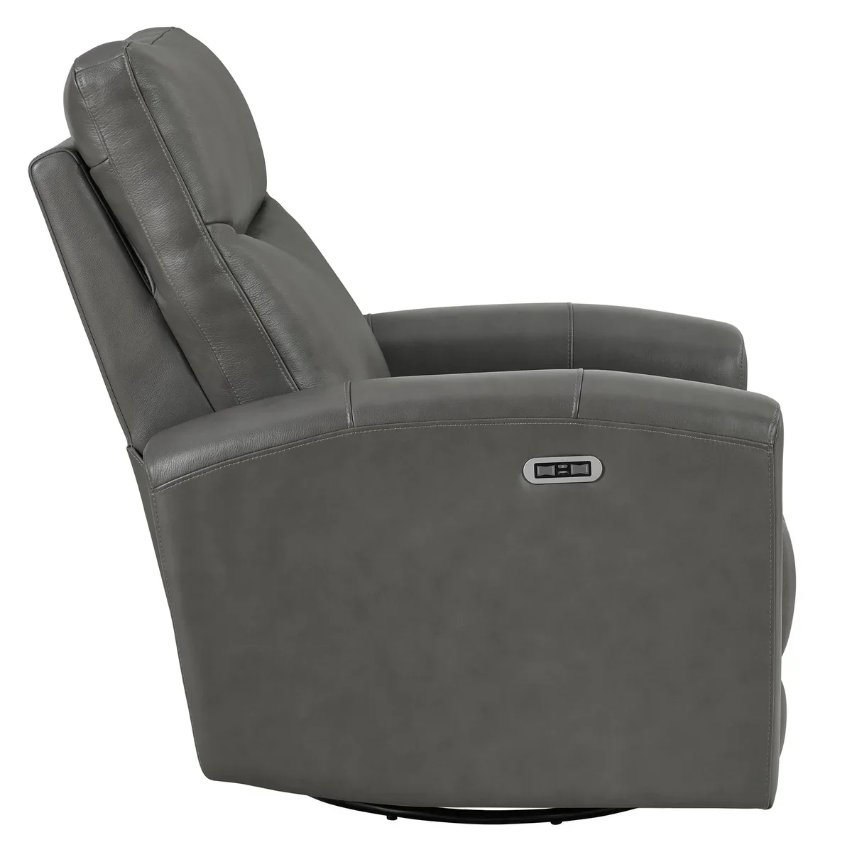 Northridge Home - Fauteuil en cuir pleine fleur pivotant à inclinaison motorisée - Image 4