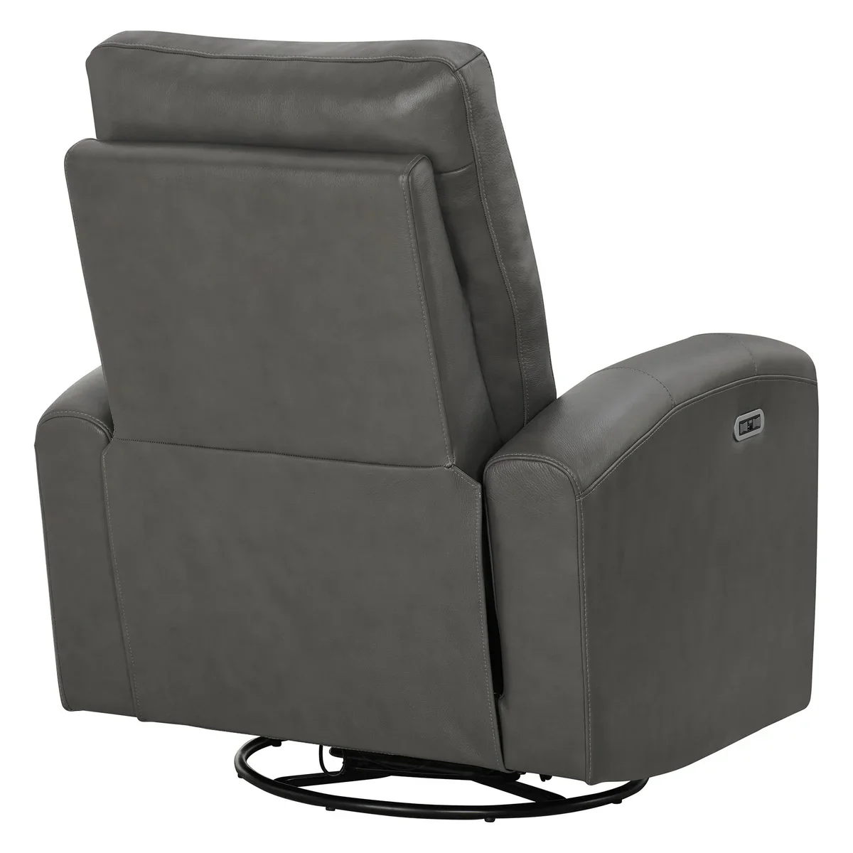 Northridge Home - Fauteuil en cuir pleine fleur pivotant à inclinaison motorisée - Image 6