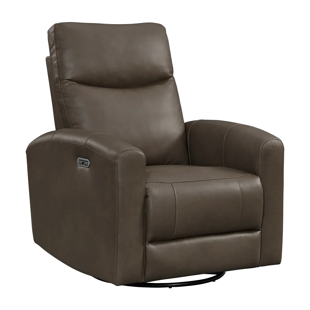 Northridge Home - Fauteuil en cuir pleine fleur pivotant à inclinaison motorisée - Image 7