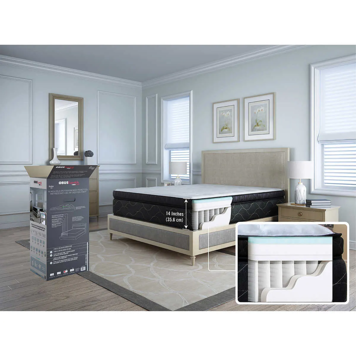 ObusForme - Matelas Fusion ObusEssential de 35,6 cm (14 po) - Image 4