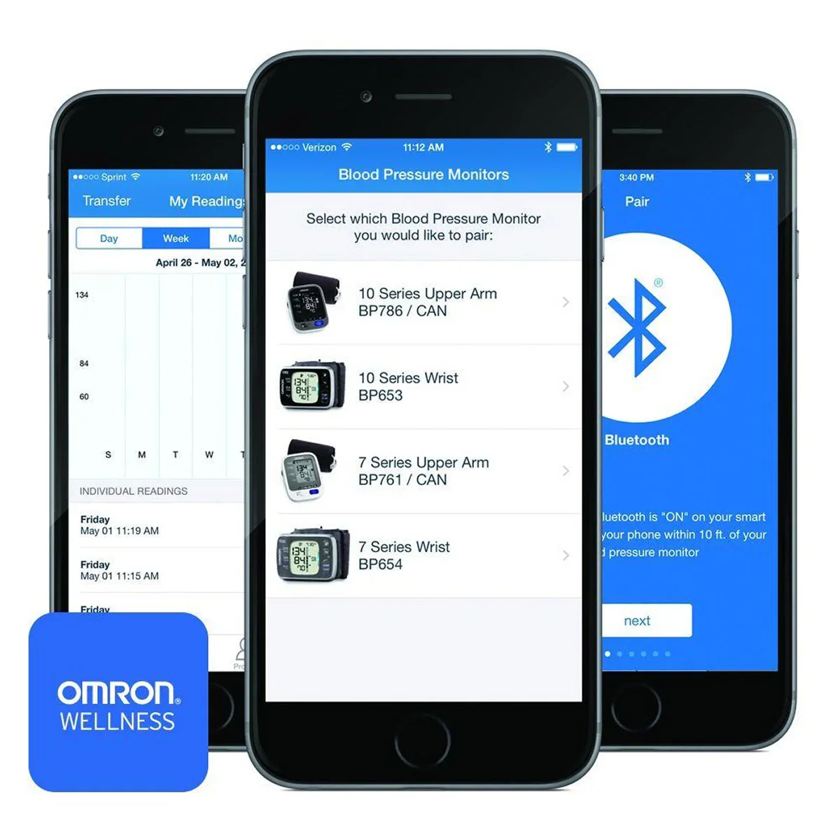 Omron – Tensiomètre-bracelet or BP4350, sans fils Bluetooth Smart - Image 3