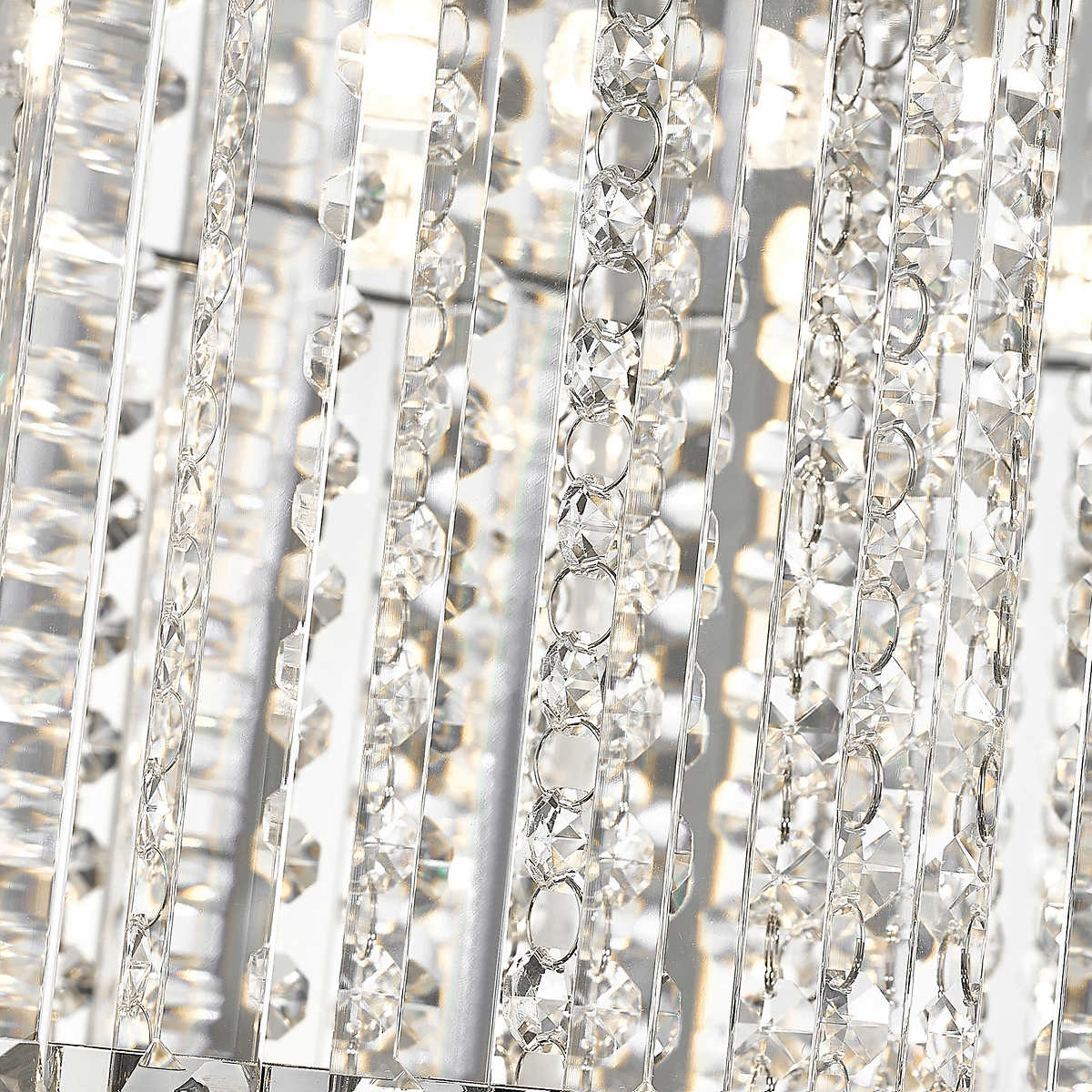 OVE - Lustre intégré à DEL en chrome avec accents de cristal, Patience - Image 3