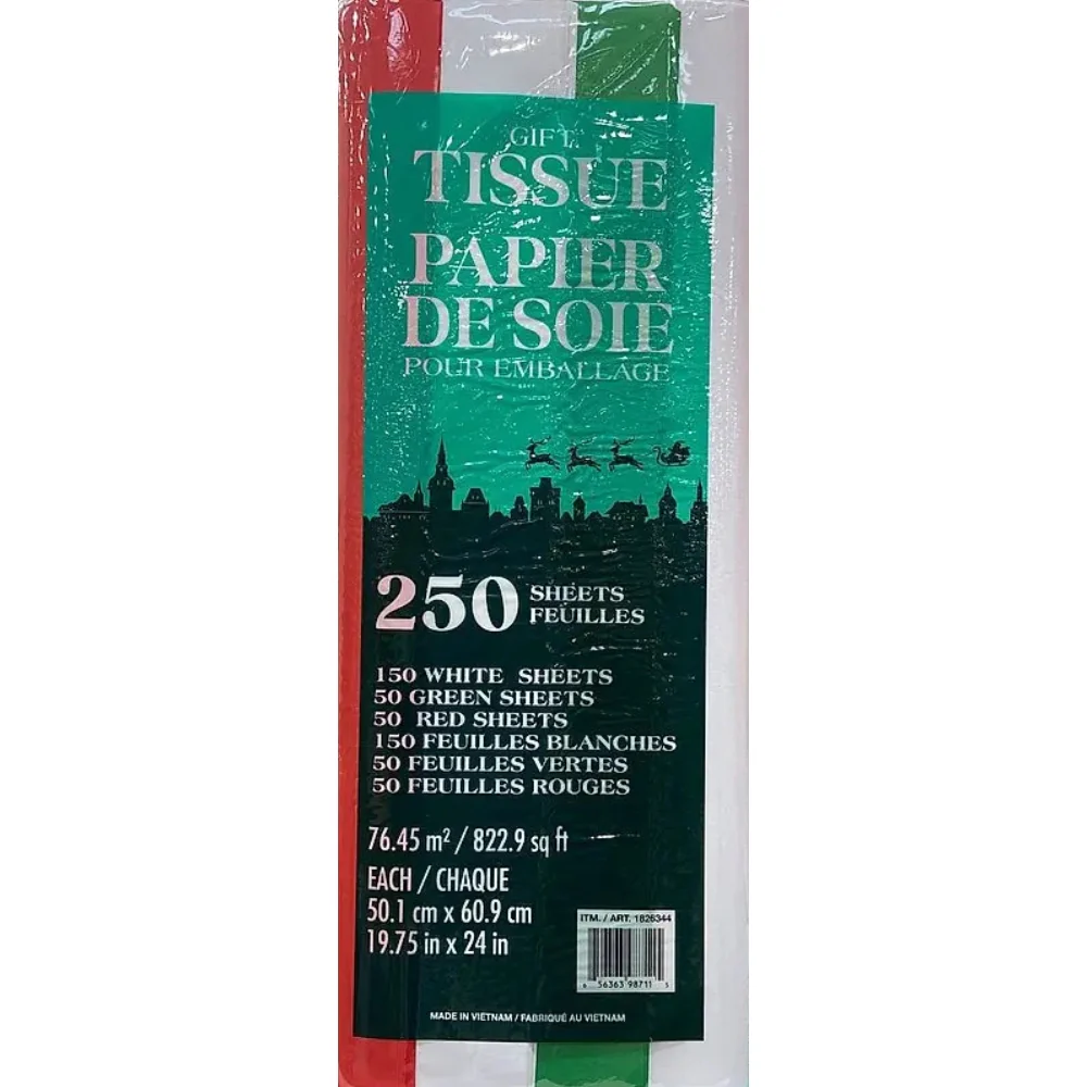 Papier de soie pour emballage 250 feuilles