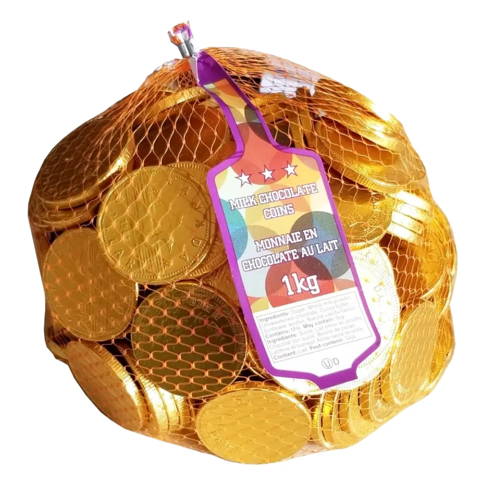 Pieces de chocolat au lait canadien