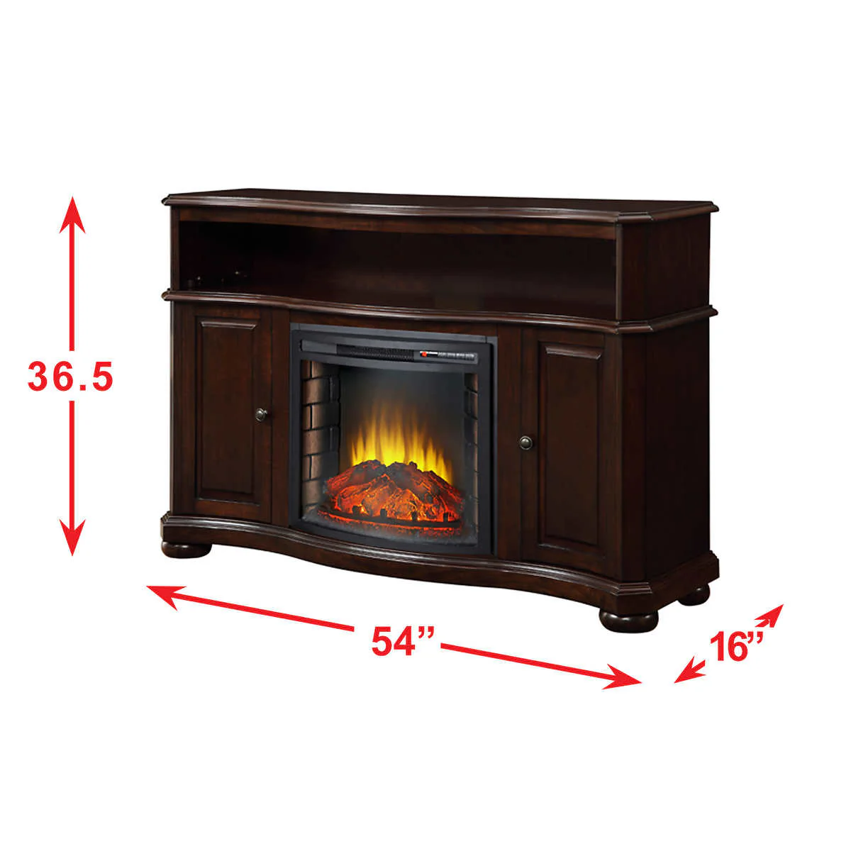 Pleasant Hearth – Meuble audio-vidéo Merrill à foyer électrique - Image 5