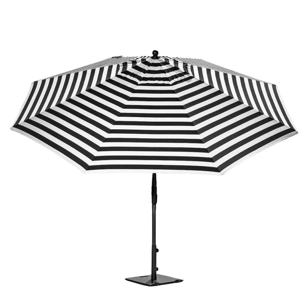 SunVilla - Parasol rond en aluminium Cabana Stripe de 11 pi - Image 7