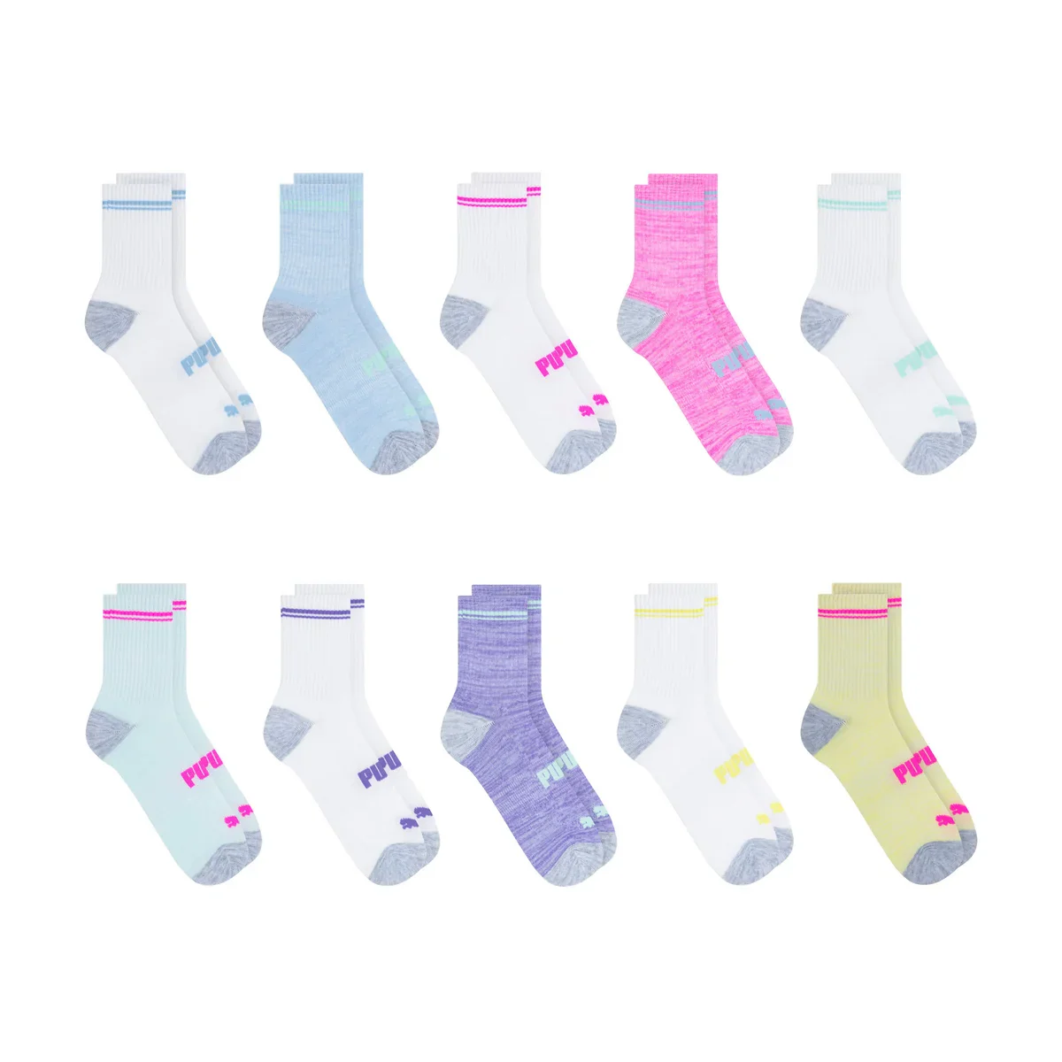 Puma - Chaussettes pour enfants, 10-paires - Image 4