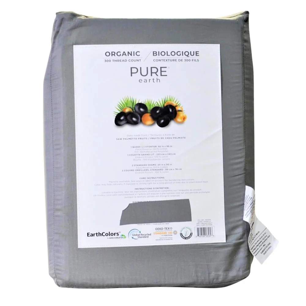 Pure Earth - Ensemble d'édredon bio 3 pièces - Image 4