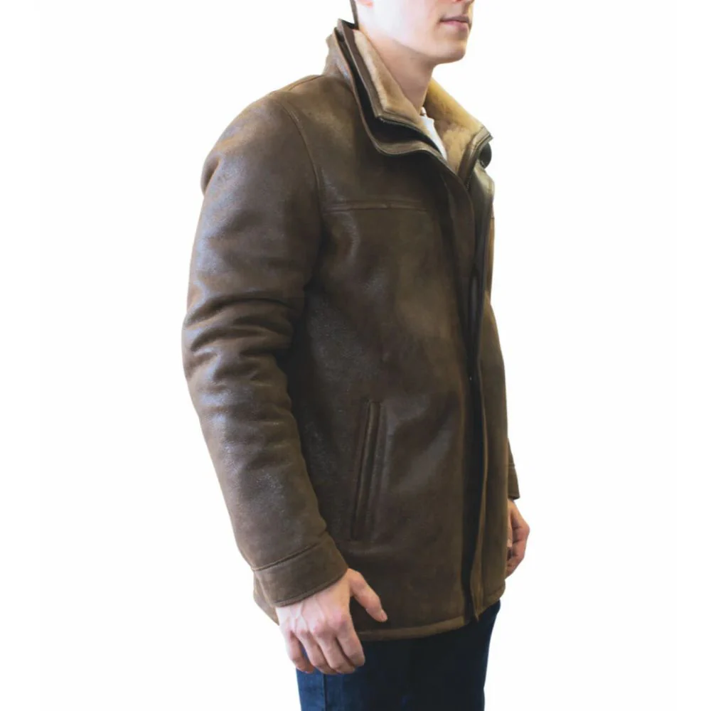RBH Ricardo - Veste en cuir de mouton Ă double col montant - Image 2