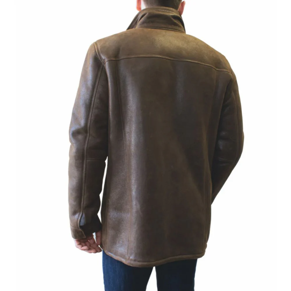 RBH Ricardo - Veste en cuir de mouton Ă double col montant - Image 3