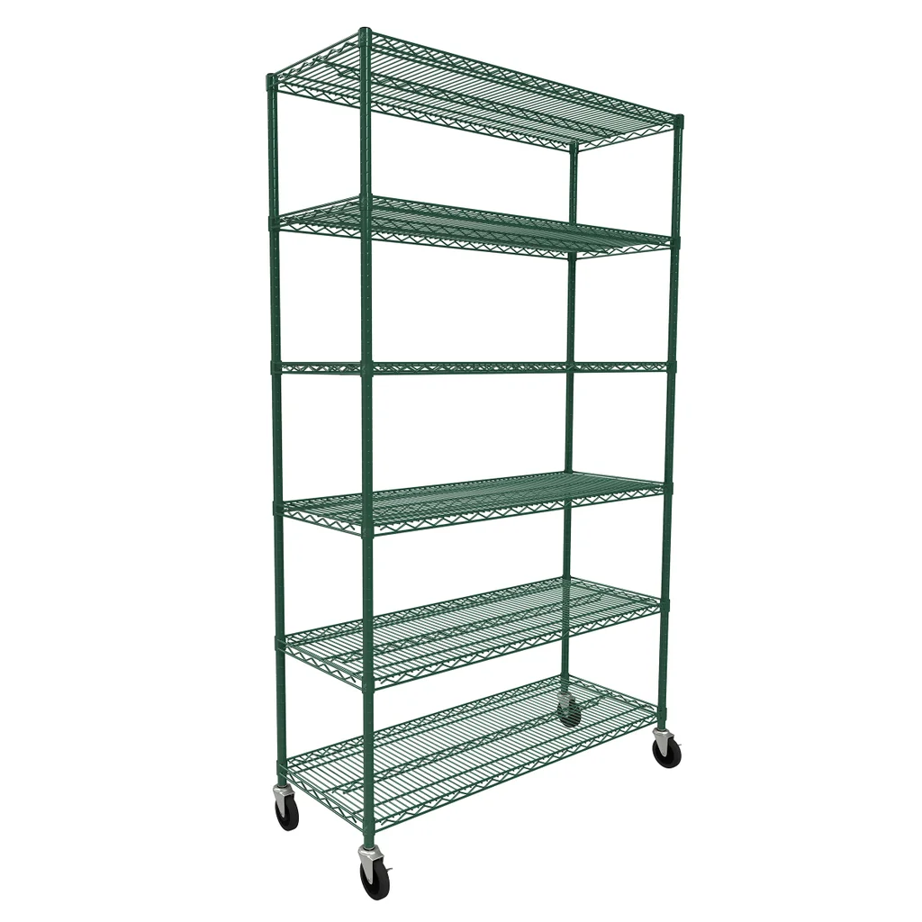 Sagetra - Étagere Epoxy Zinc, 6 Tablettes