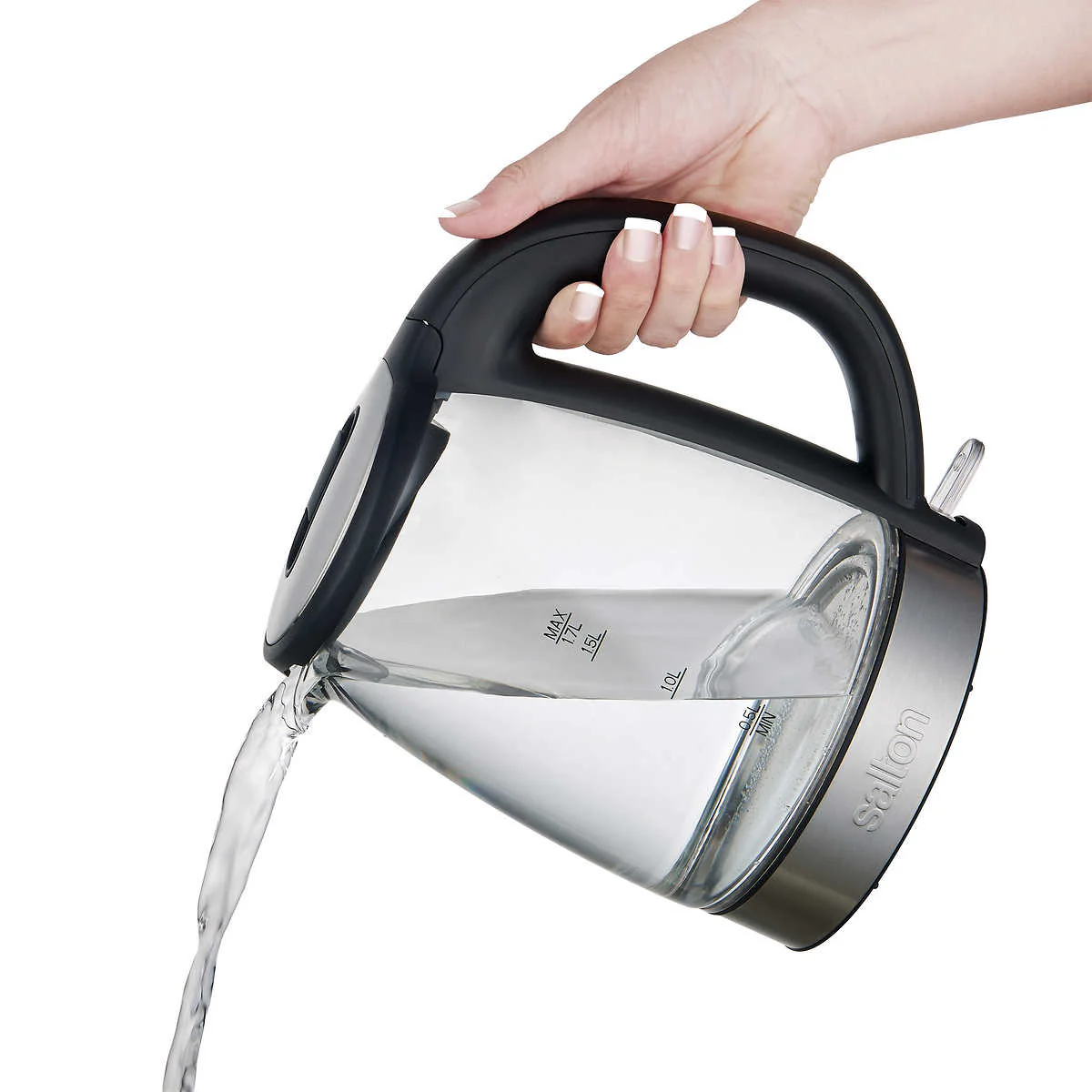 Salton - Bouilloire en verre électrique, sans fil,1,7 L - Image 5