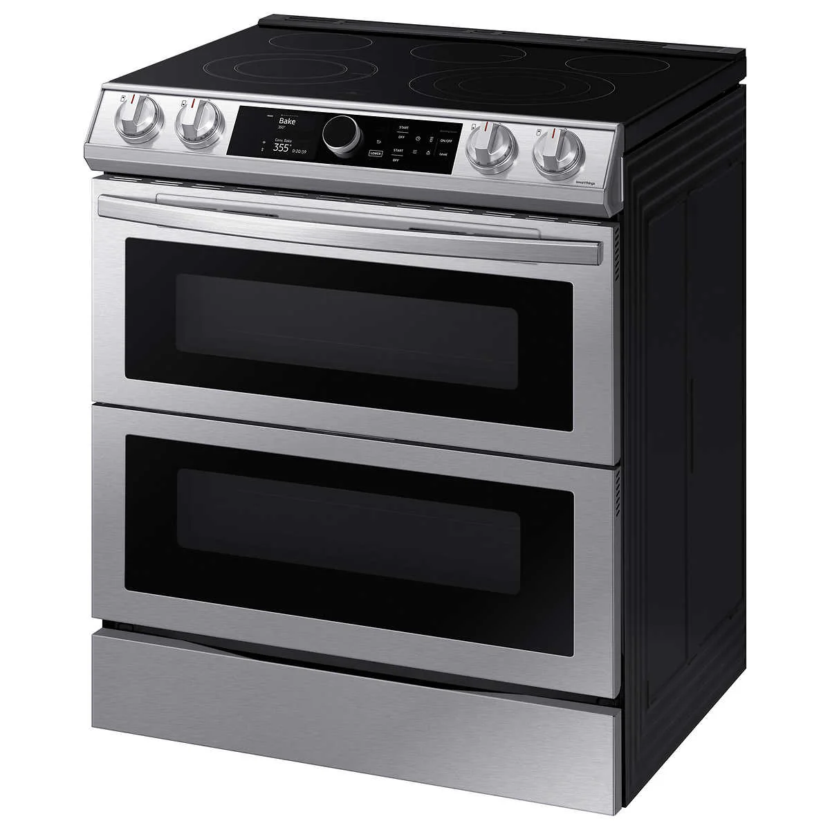 Samsung - Cuisinière électrique 30 po de 6,3 pi³ - Flex Duo - AirFryer