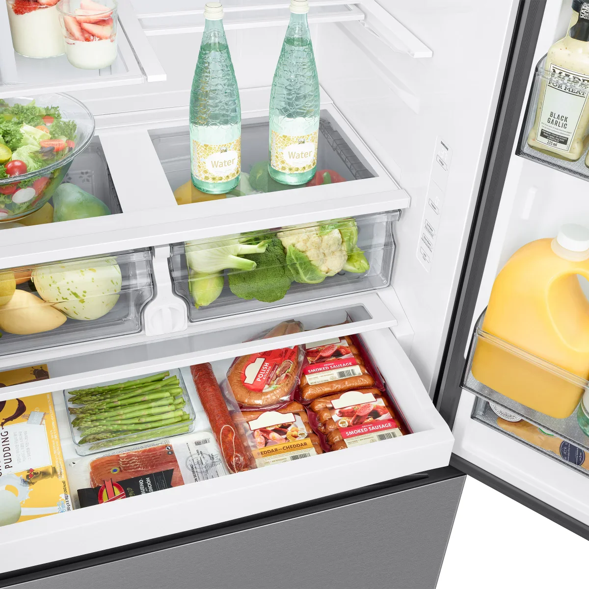 Samsung - Réfrigérateur à portes françaises en acier inoxydable - Image 4