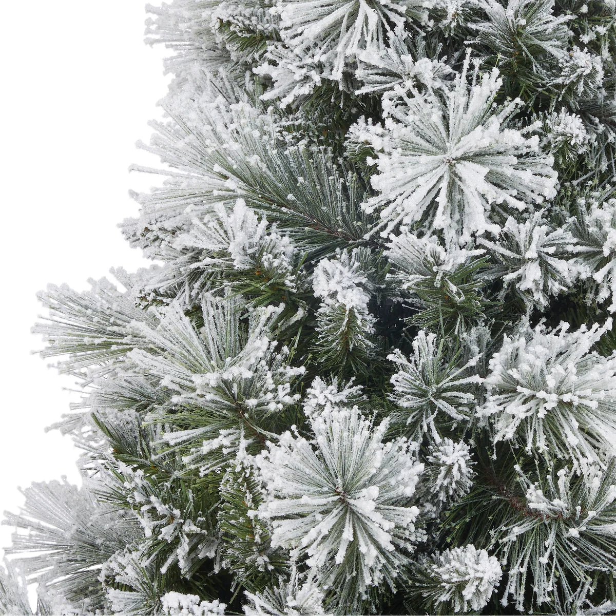 Sapin de Noël artificiel à paillettes floquées pré-éclairé en pot de 1,37 m - Image 6