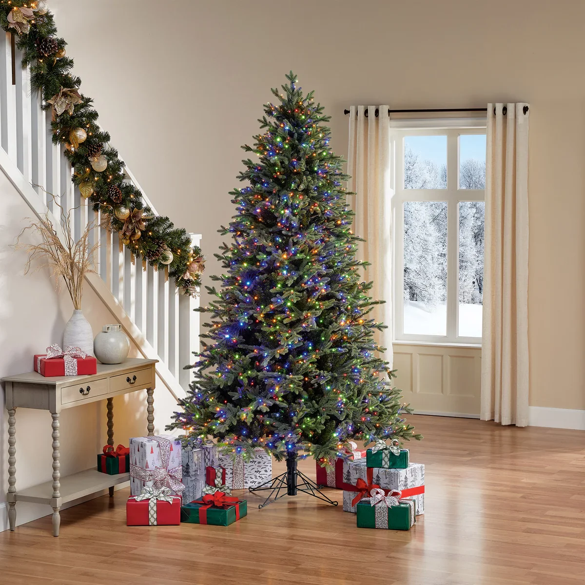 Sapin de Noël artificiel pré-éclairé à DEL scintillantes - Image 2