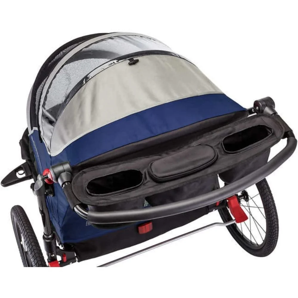 Schwinn Joyrider - Remorque de vélo bleu et gris - Image 2