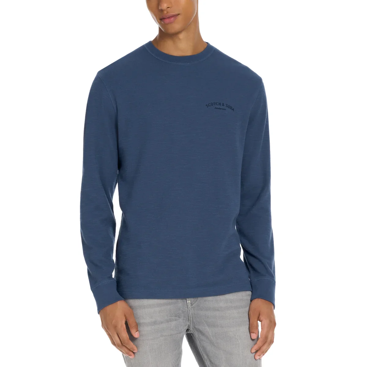 Scotch & Soda - Chandail ras du cou en tricot texturé à manches longues - Image 3