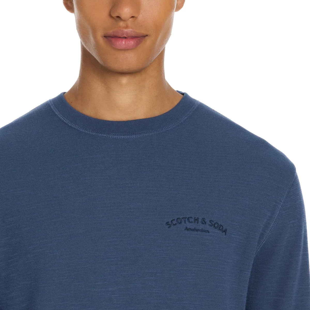Scotch & Soda - Chandail ras du cou en tricot texturé à manches longues - Image 4