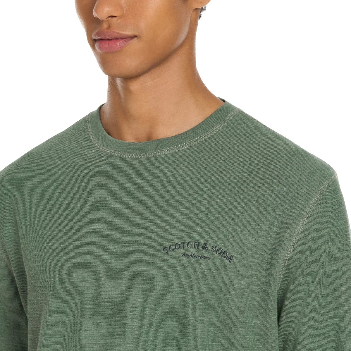 Scotch & Soda - Chandail ras du cou en tricot texturé à manches longues - Image 6