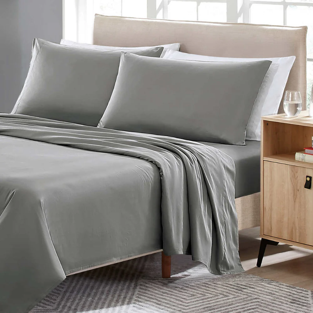 Scott Living - Ensemble de draps en satin de coton à contexture de 220 fils